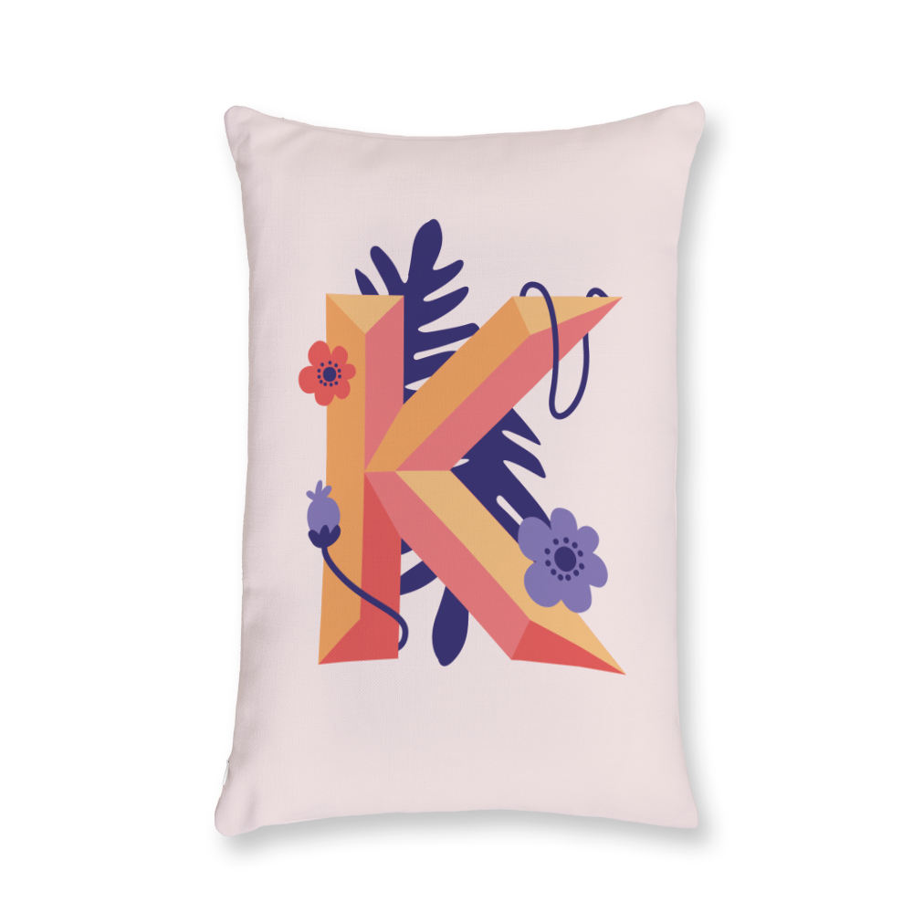 tropical-flowers-letter-k-throw-pillow