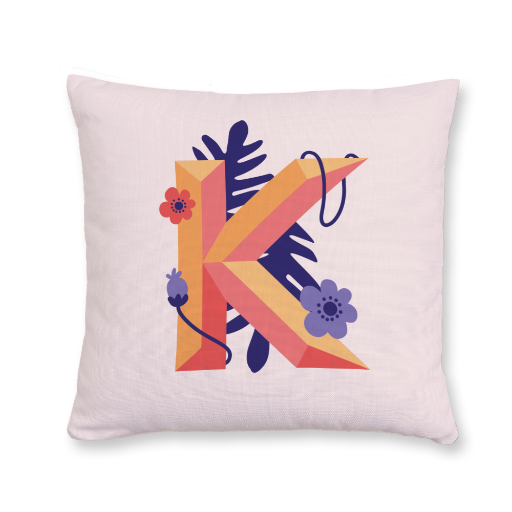 tropical-flowers-letter-k-throw-pillow