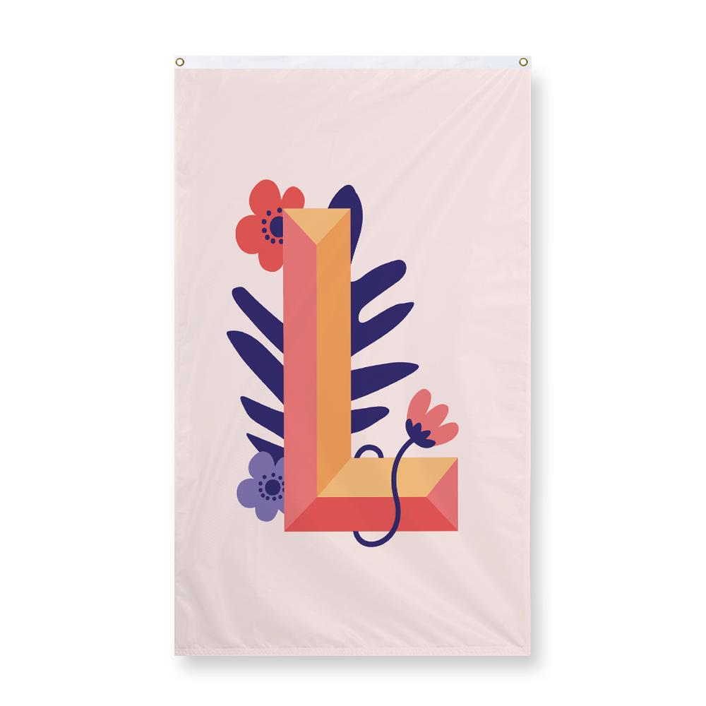 tropical-flowers-letter-l-display-flag