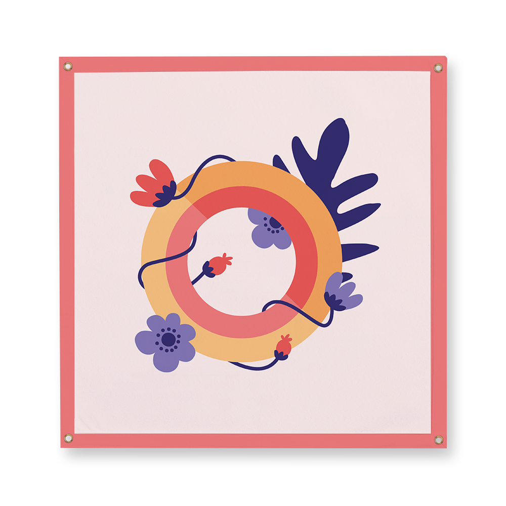 tropical-flowers-letter-o-camp-flag-square