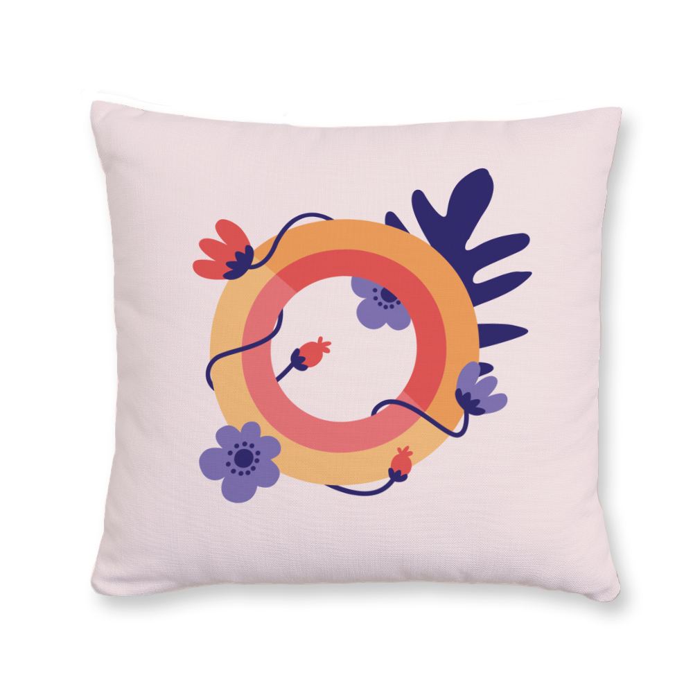 tropical-flowers-letter-o-throw-pillow