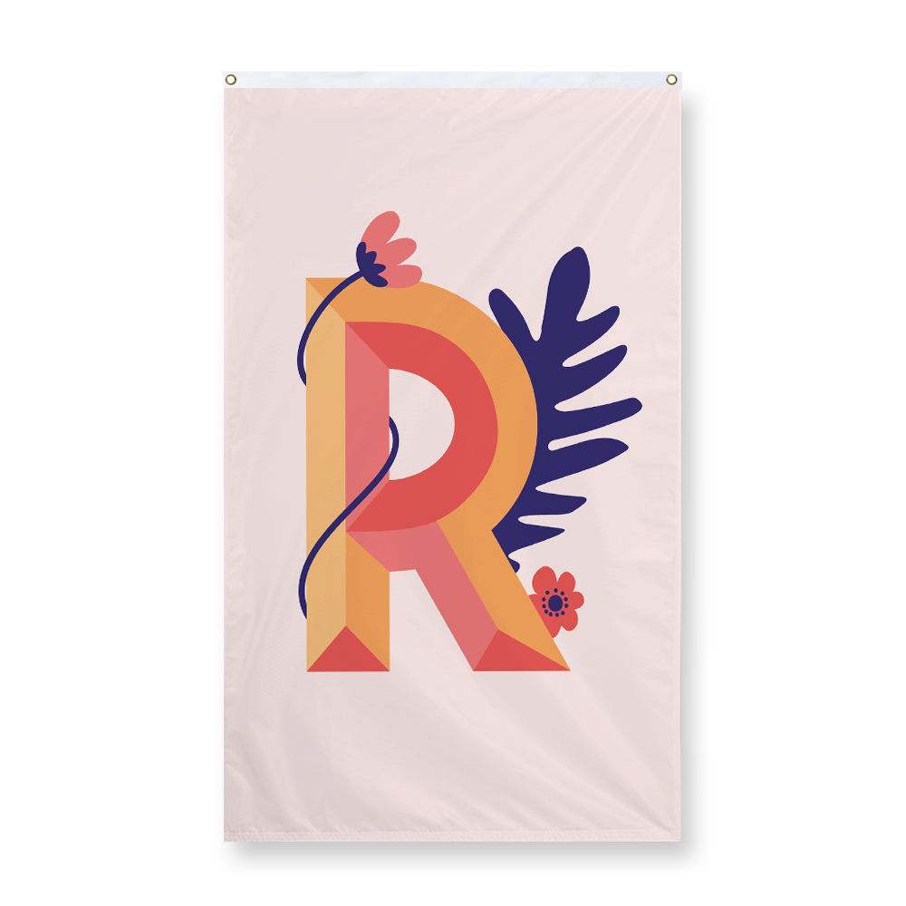 tropical-flowers-letter-r-display-flag