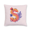 tropical-flowers-letter-s-throw-pillow