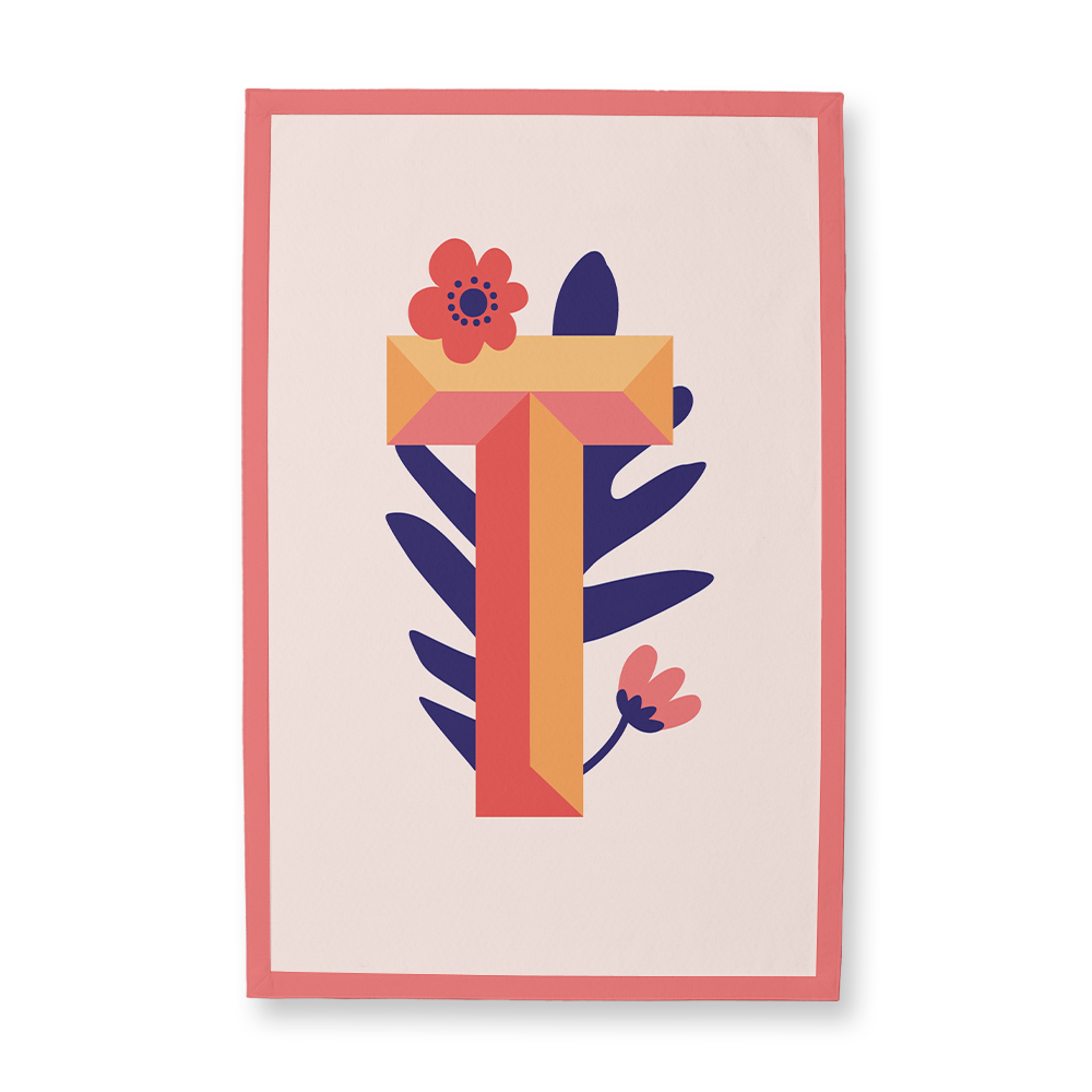 tropical-flowers-letter-t-camp-flag-rectangle