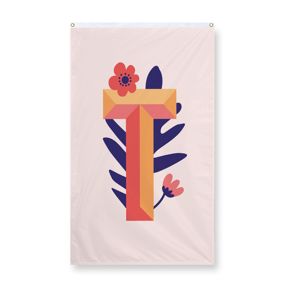 tropical-flowers-letter-t-display-flag