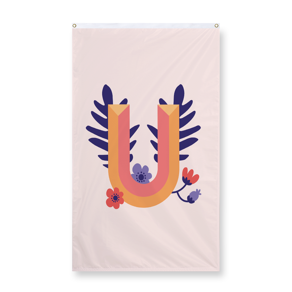 tropical-flowers-letter-u-display-flag