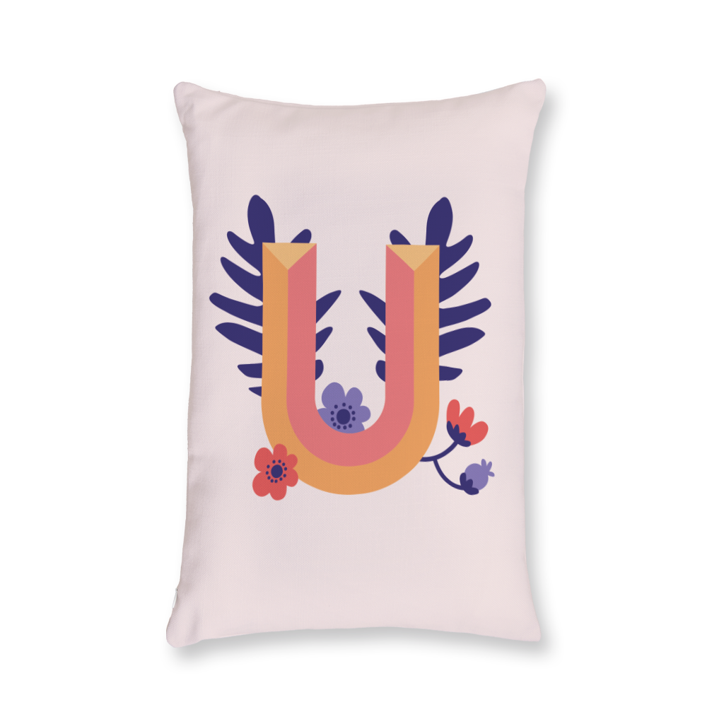 tropical-flowers-letter-u-throw-pillow