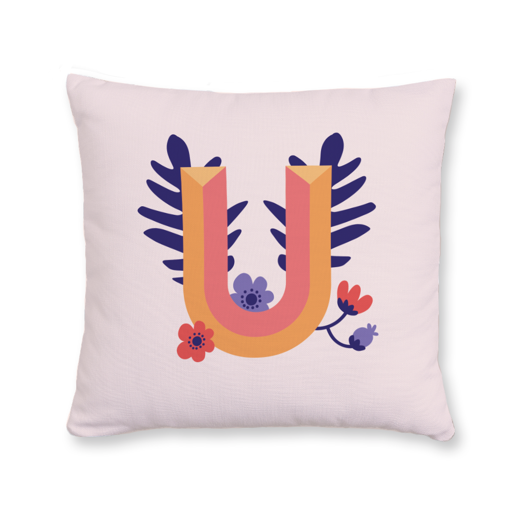 tropical-flowers-letter-u-throw-pillow