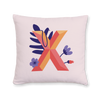 tropical-flowers-letter-x-throw-pillow