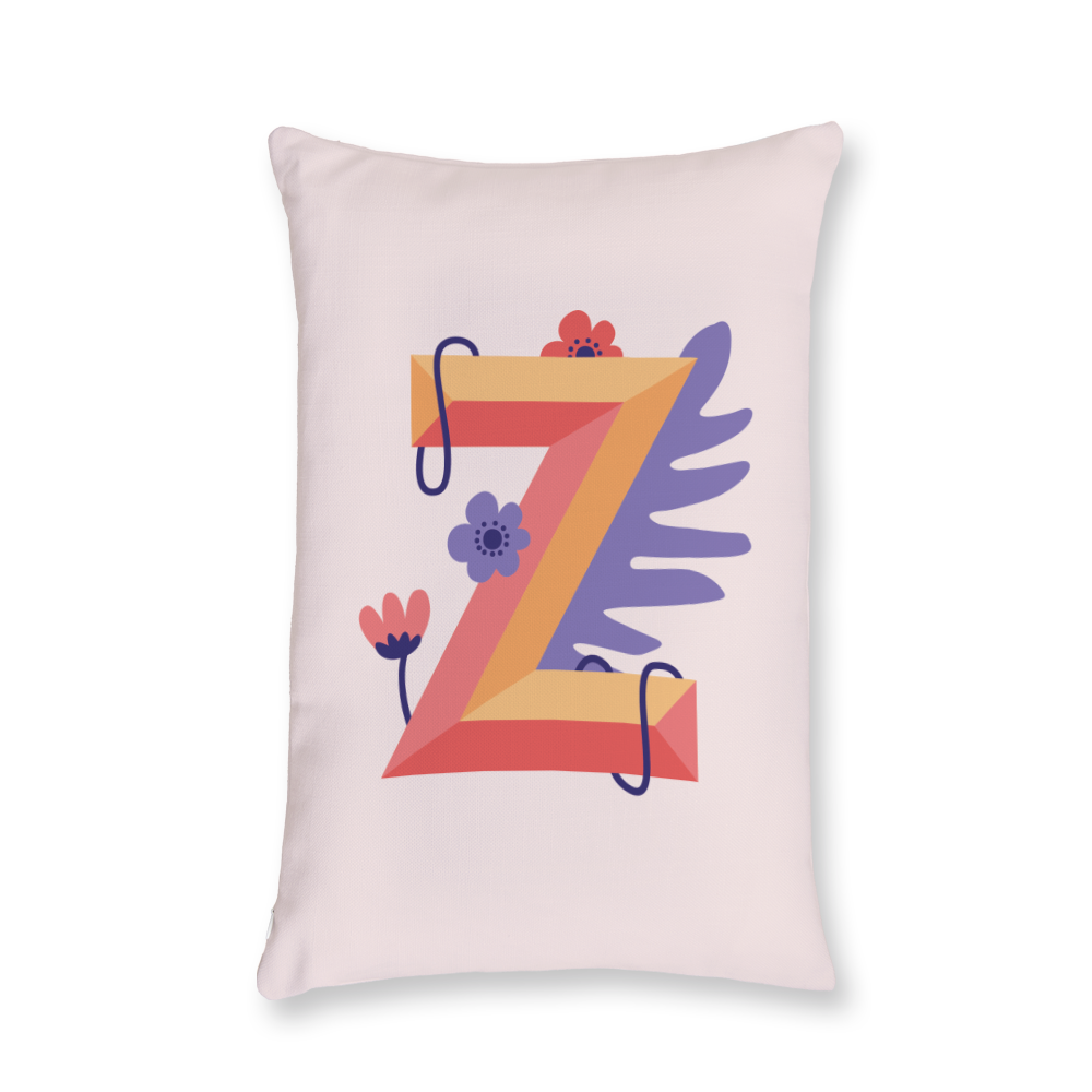 tropical-flowers-letter-z-throw-pillow