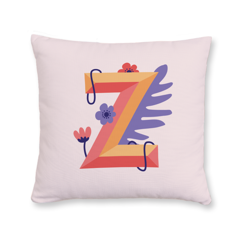 tropical-flowers-letter-z-throw-pillow