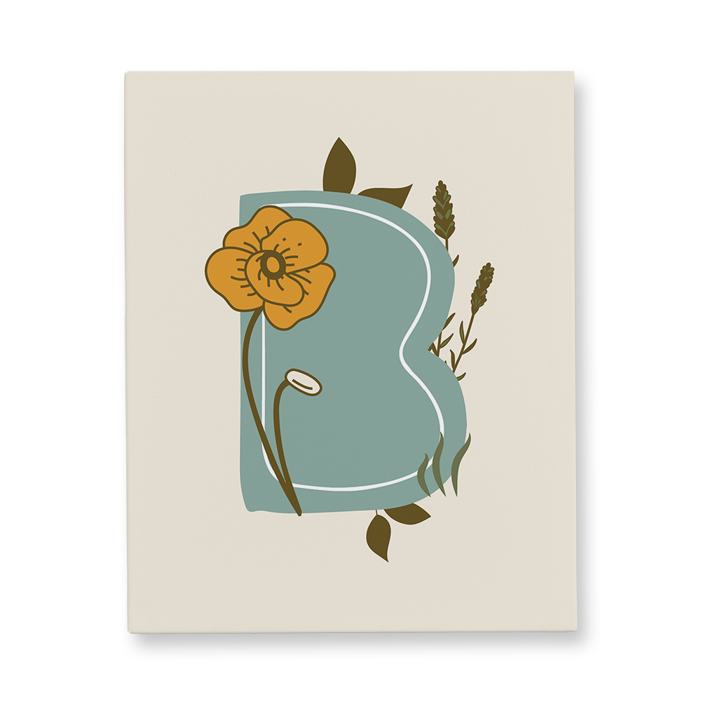vintage-floral-letter-b-gallery-canvas-wall-art