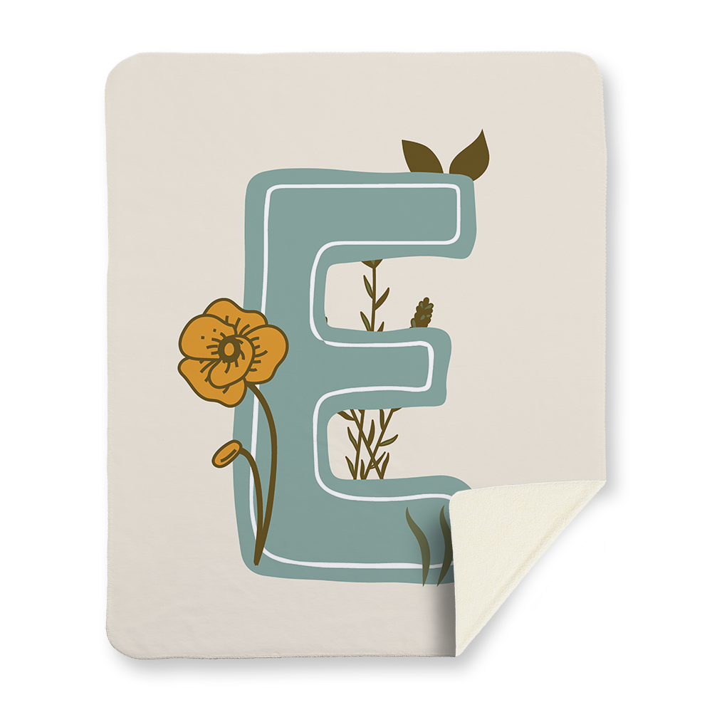 vintage-floral-letter-e-blanket-sherpa