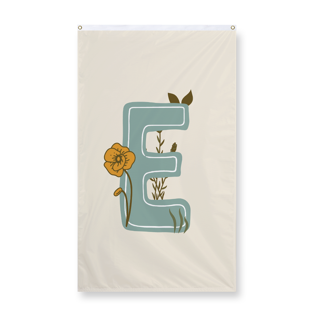 vintage-floral-letter-e-display-flag