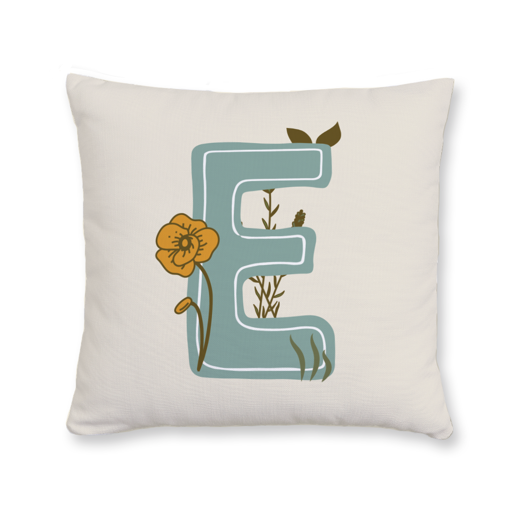 vintage-floral-letter-e-throw-pillow