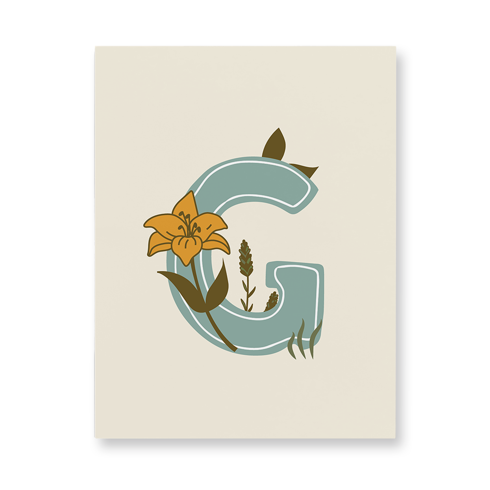 vintage-floral-letter-g-aluminum-wall-art