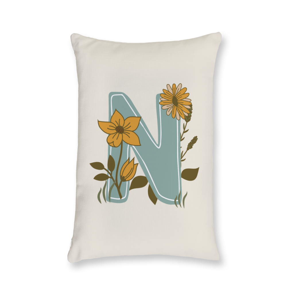vintage-floral-letter-n-throw-pillow