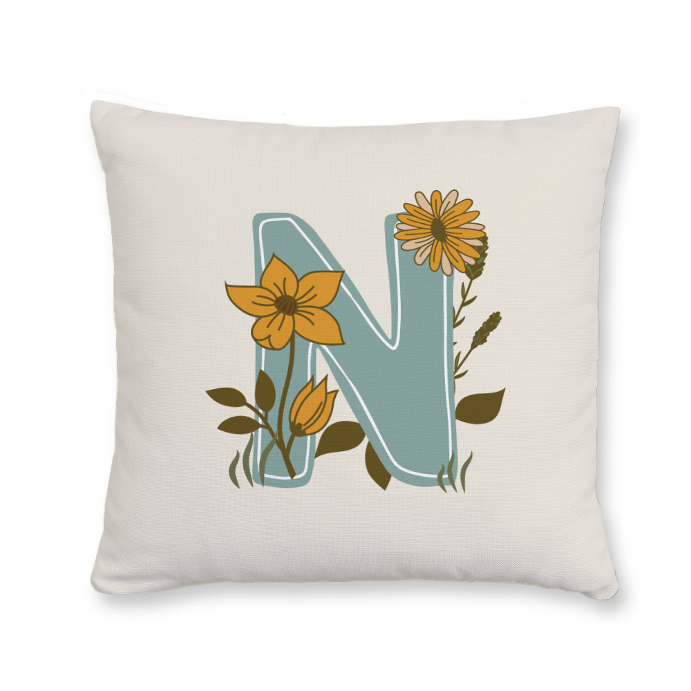 vintage-floral-letter-n-throw-pillow