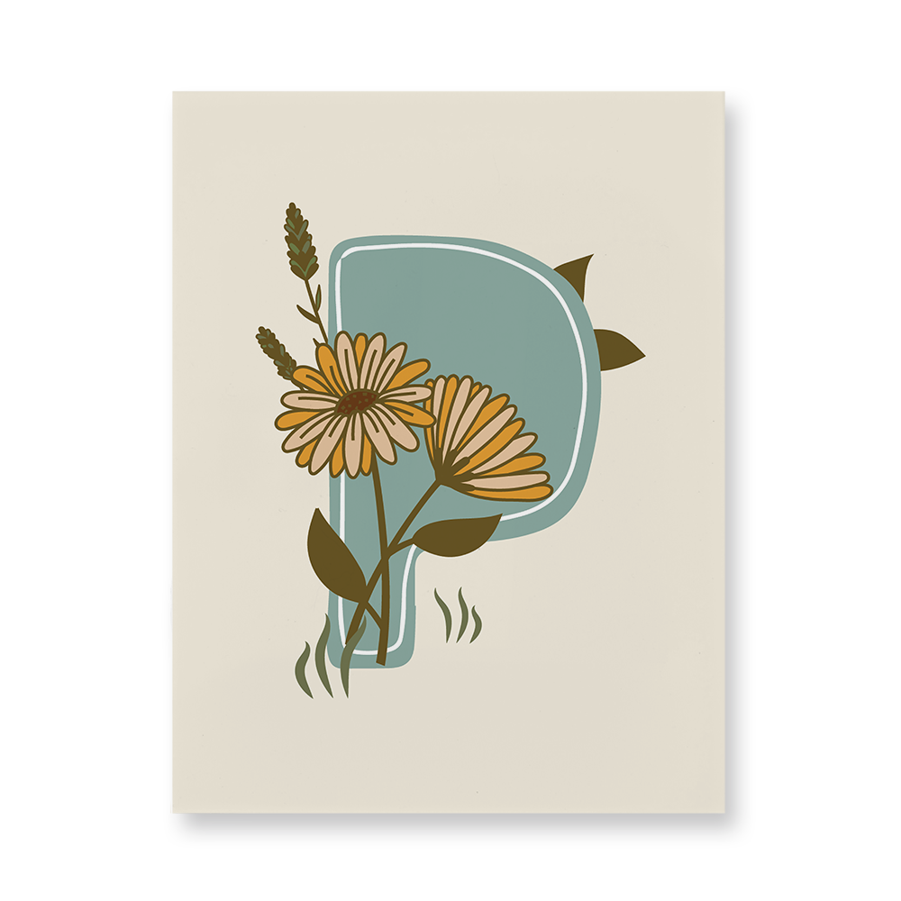 vintage-floral-letter-p-acrylic-wall-art