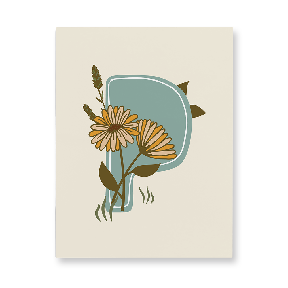 vintage-floral-letter-p-aluminum-wall-art
