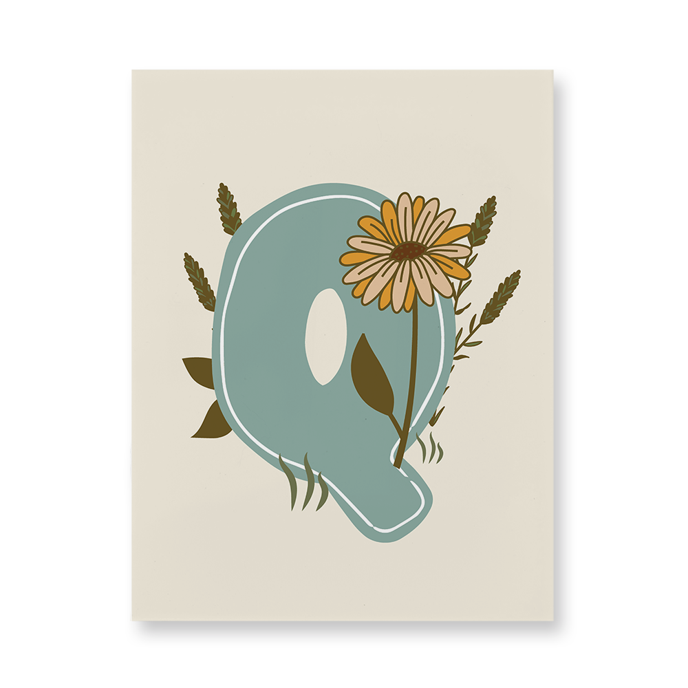 vintage-floral-letter-q-acrylic-wall-art