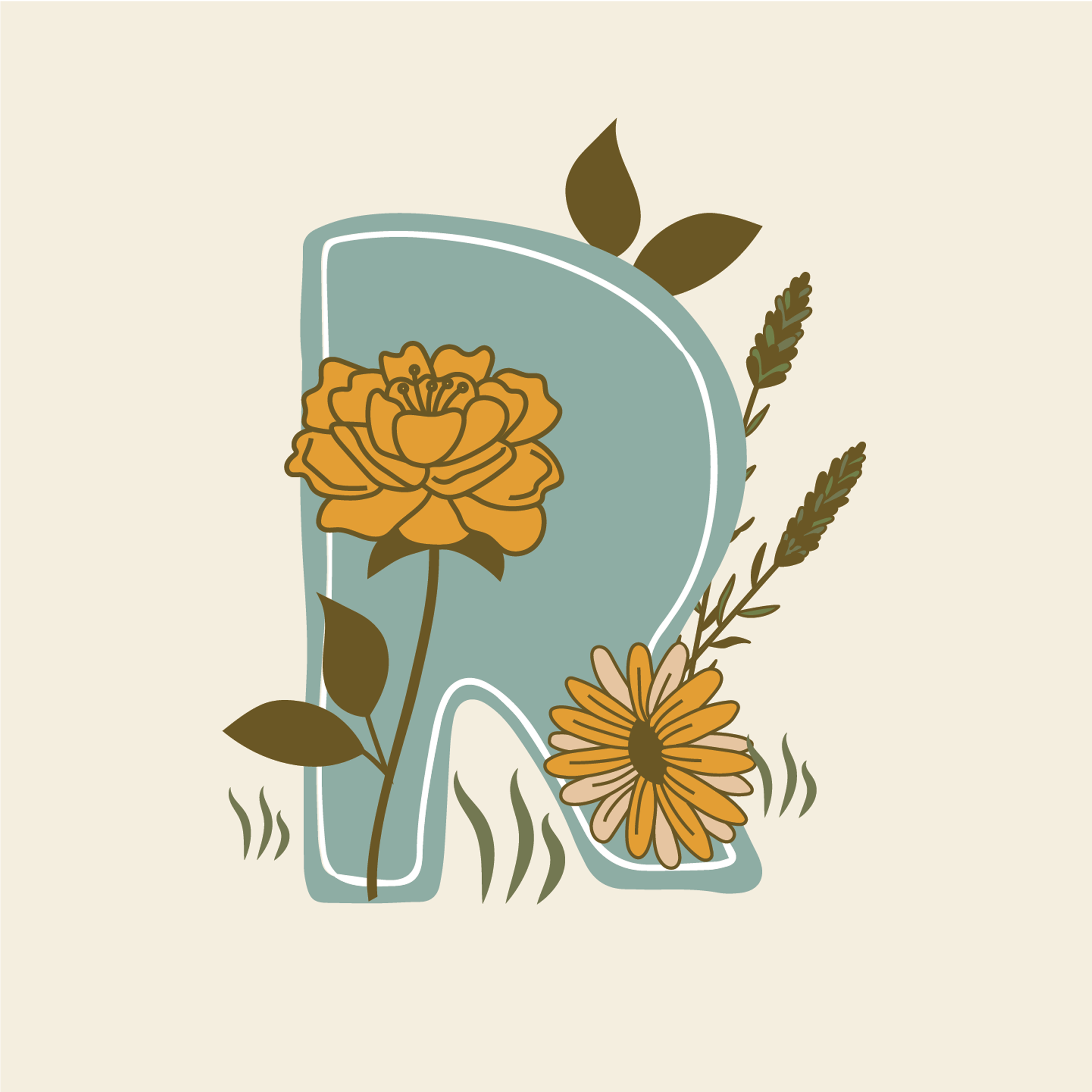 vintage-floral-letter-r-design-theme