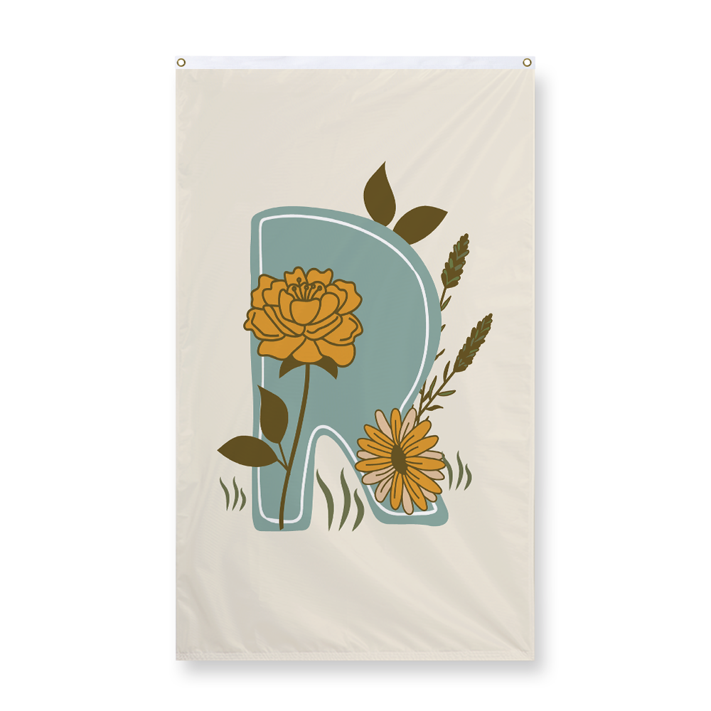 vintage-floral-letter-r-display-flag