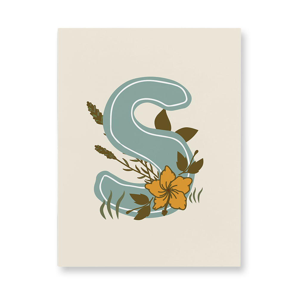 vintage-floral-letter-s-aluminum-wall-art