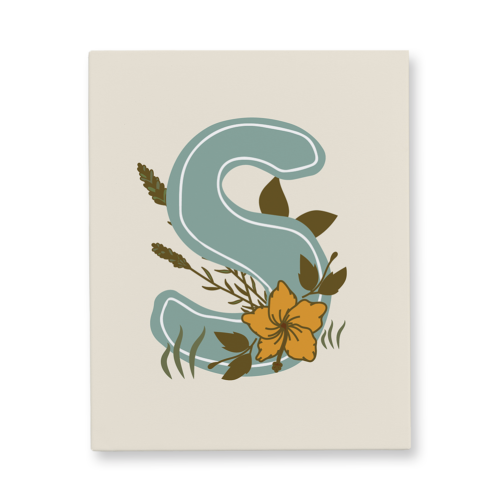 vintage-floral-letter-s-canvas-wall-art