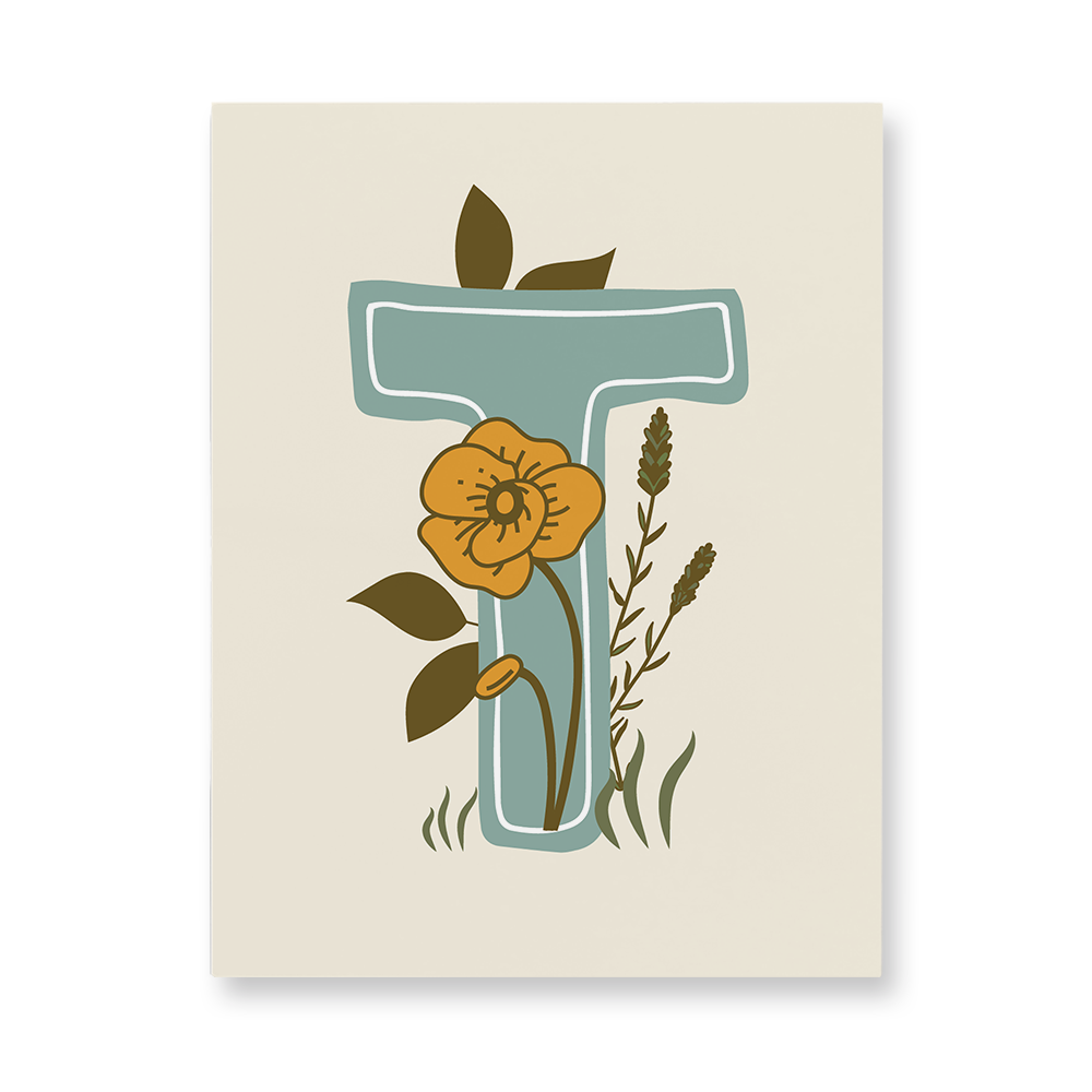 vintage-floral-letter-t-aluminum-wall-art