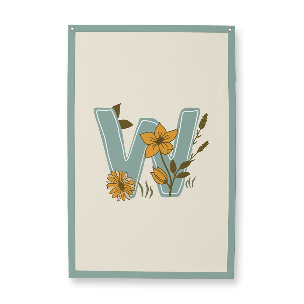 vintage-floral-letter-w-camp-flag-rectangle