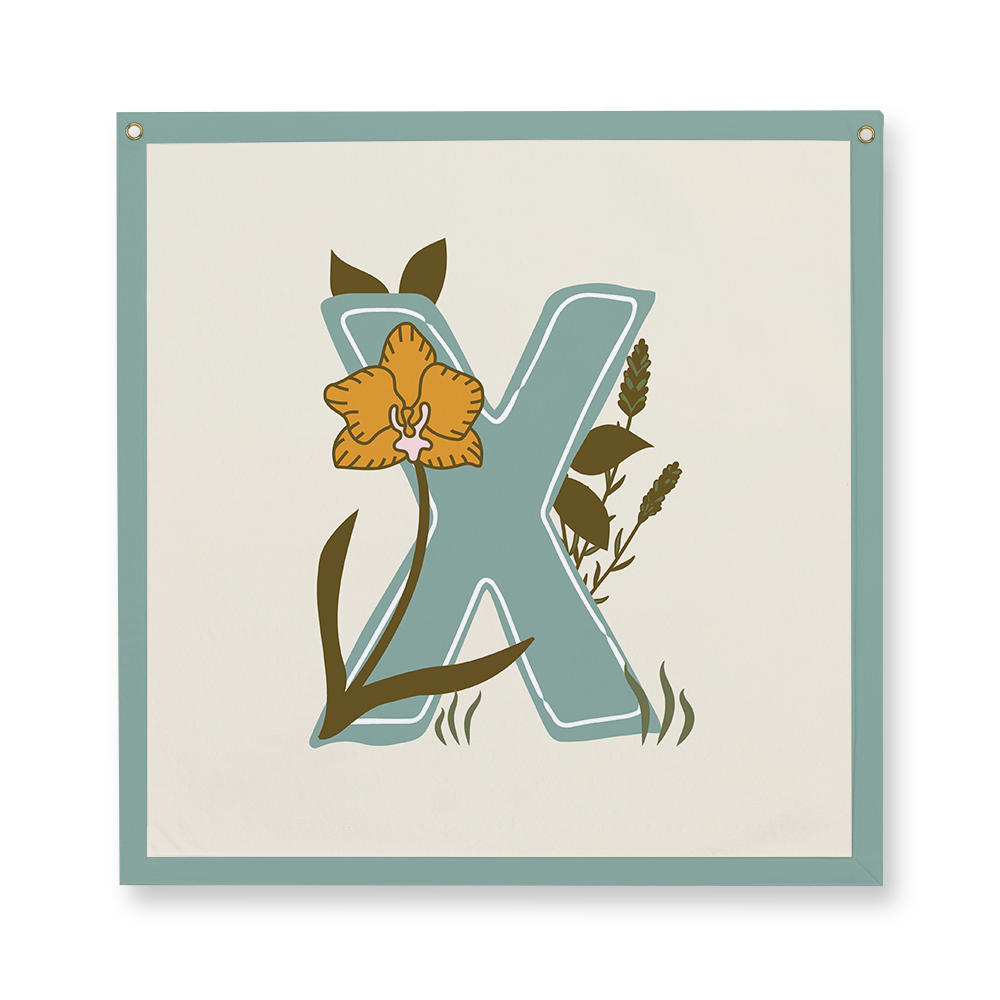 vintage-floral-letter-x-camp-flag-square