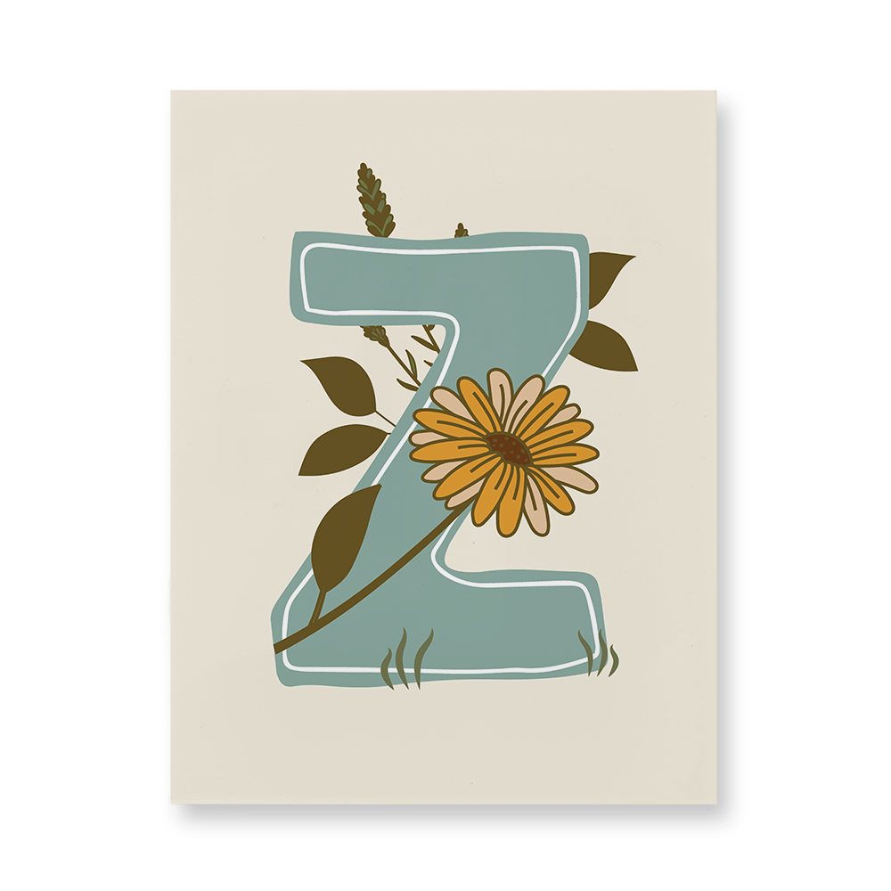 vintage-floral-letter-z-acrylic-wall-art