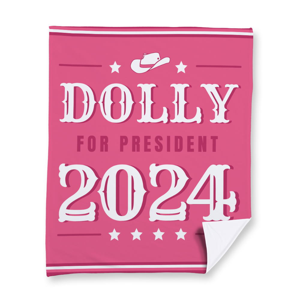 vote-for-dolly-blanket-fleece