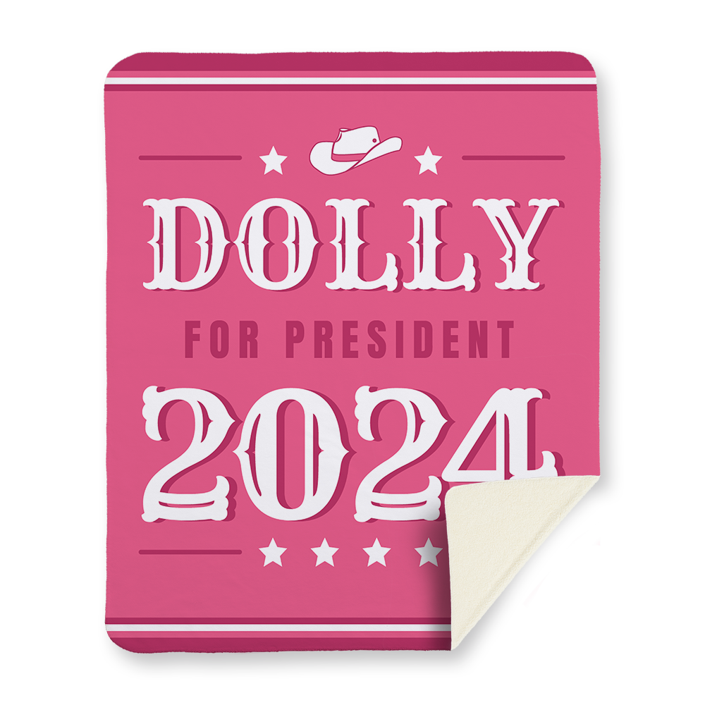 vote-for-dolly-blanket-sherpa