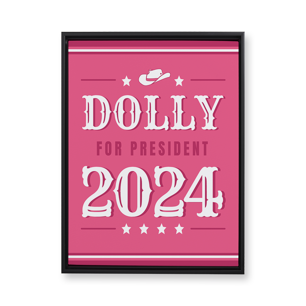 vote-for-dolly-floating-canvas-wall-art