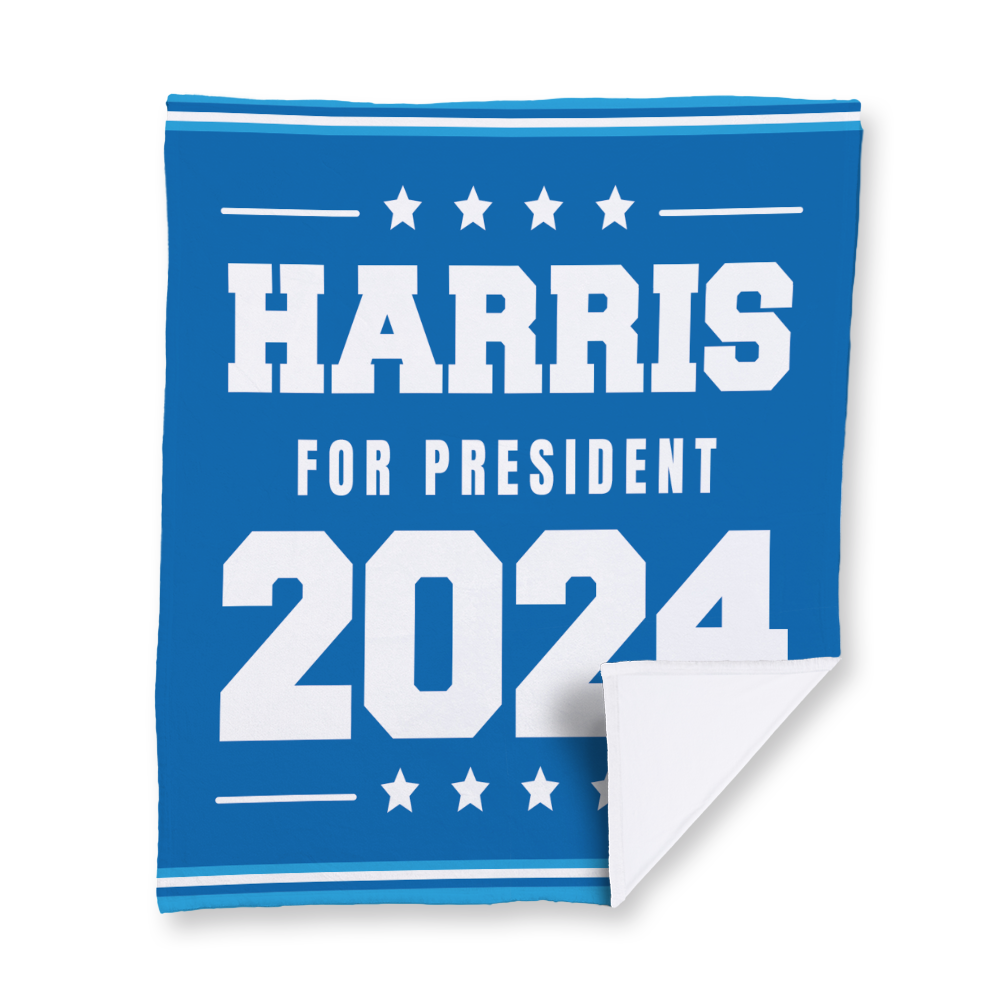 vote-for-harris-blanket-velvety