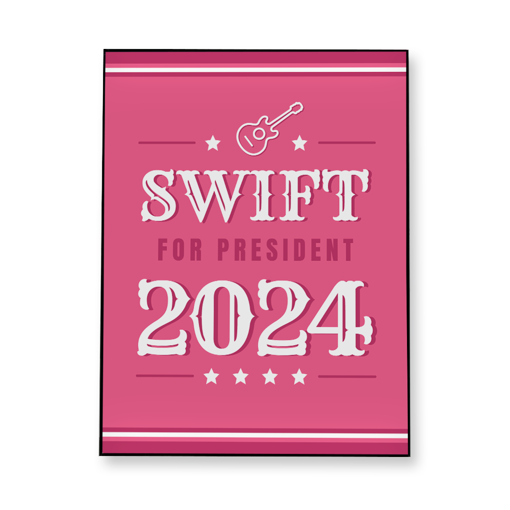 vote-for-swift-fabric-in-a-frame-wall-art