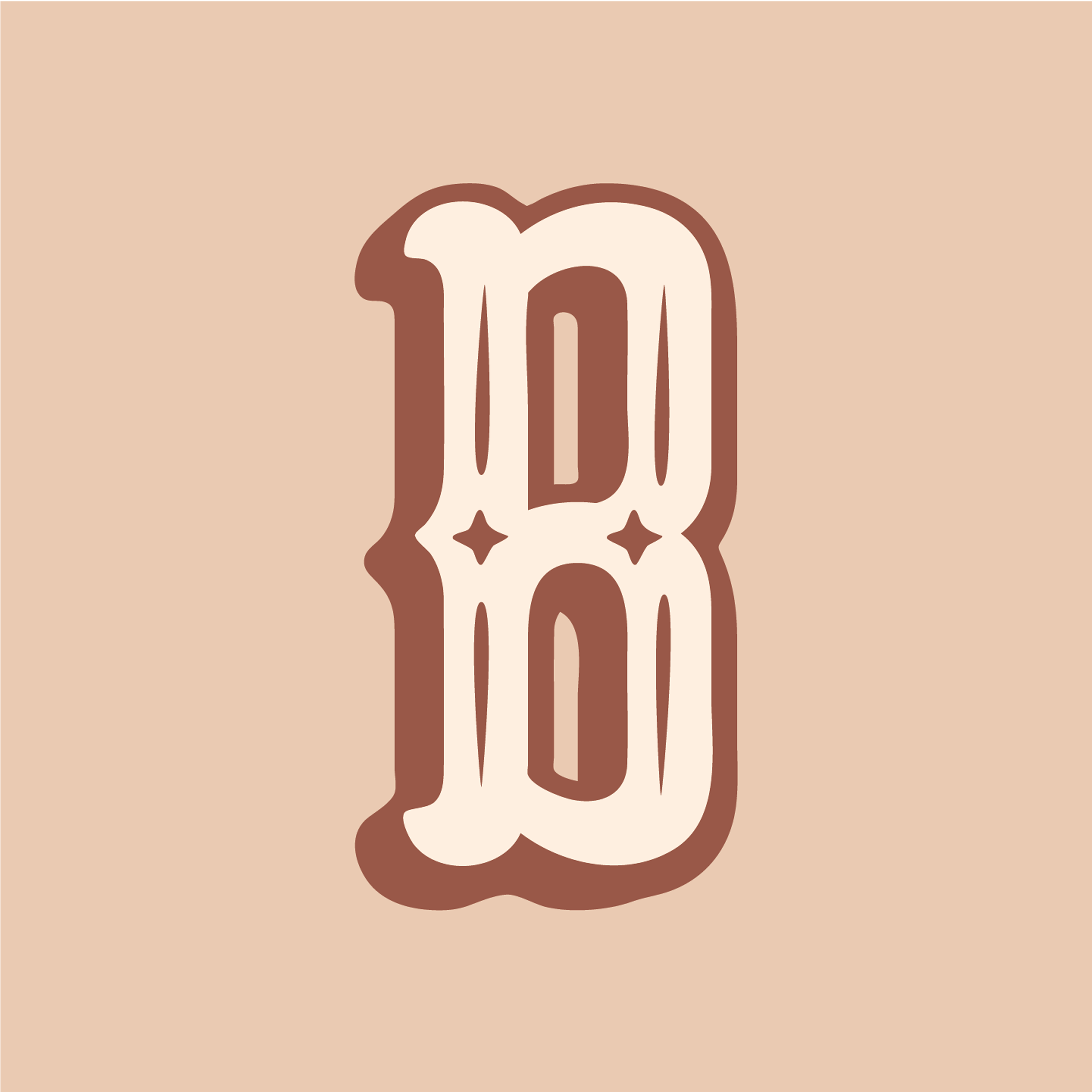 western-style-letter-b-design-theme