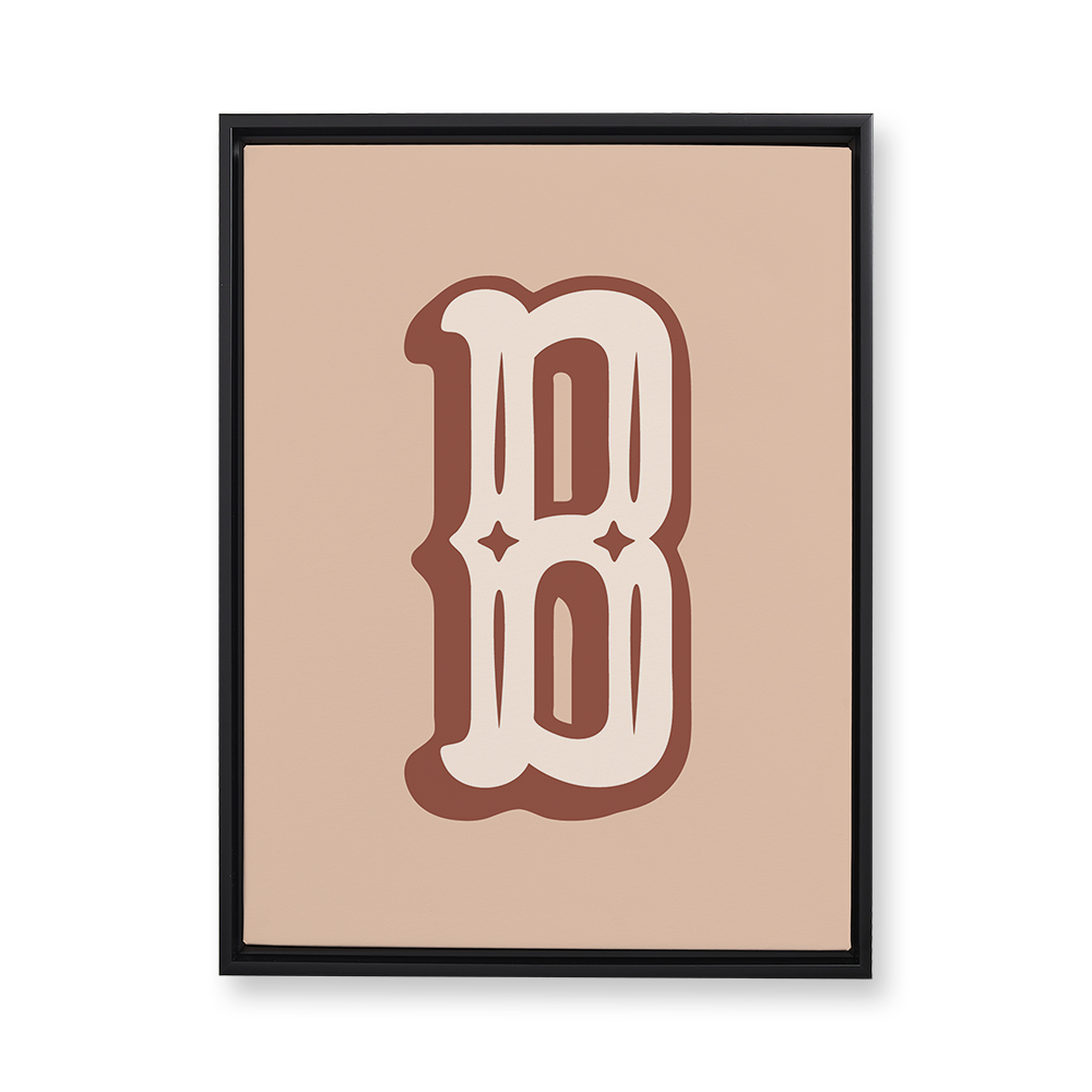 western-style-letter-b-floating-canvas-wall-art