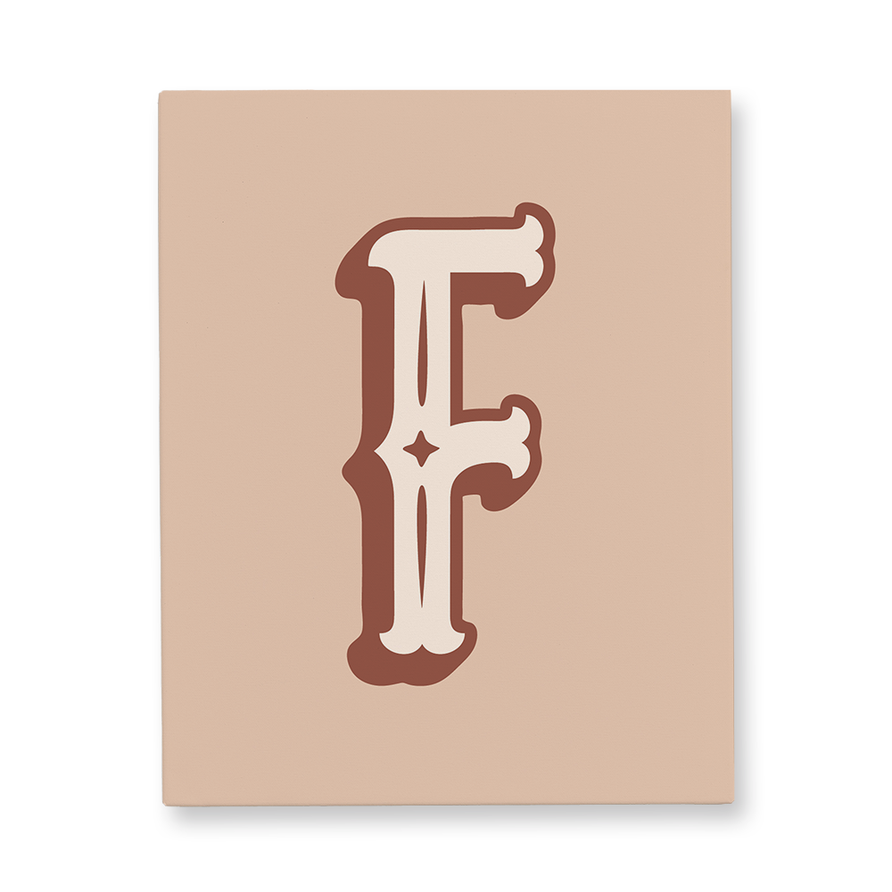 western-style-letter-f-canvas-wall-art