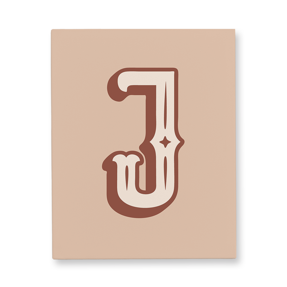 western-style-letter-j-canvas-wall-art