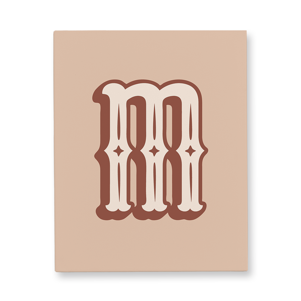 western-style-letter-m-canvas-wall-art