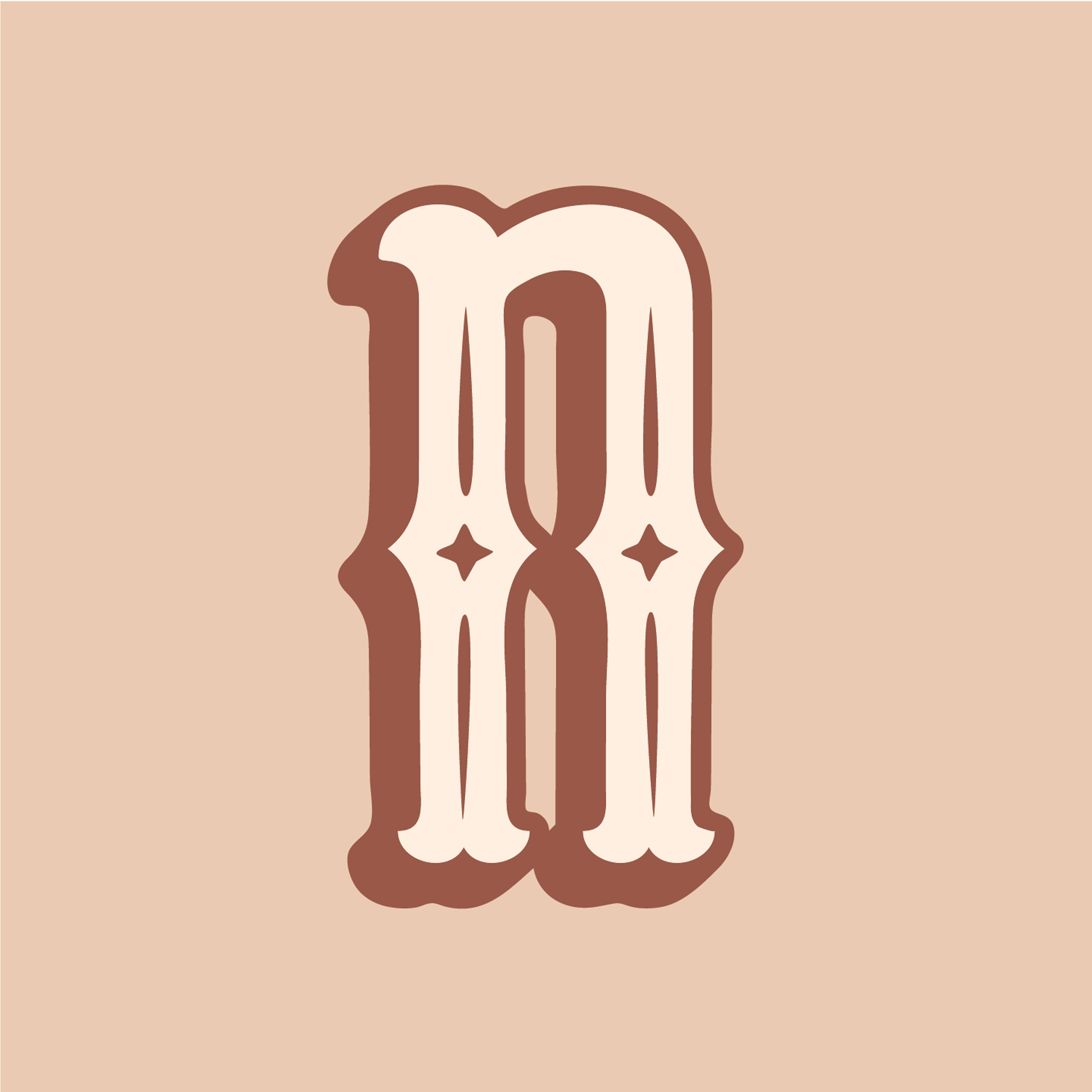 western-style-letter-n-design-theme