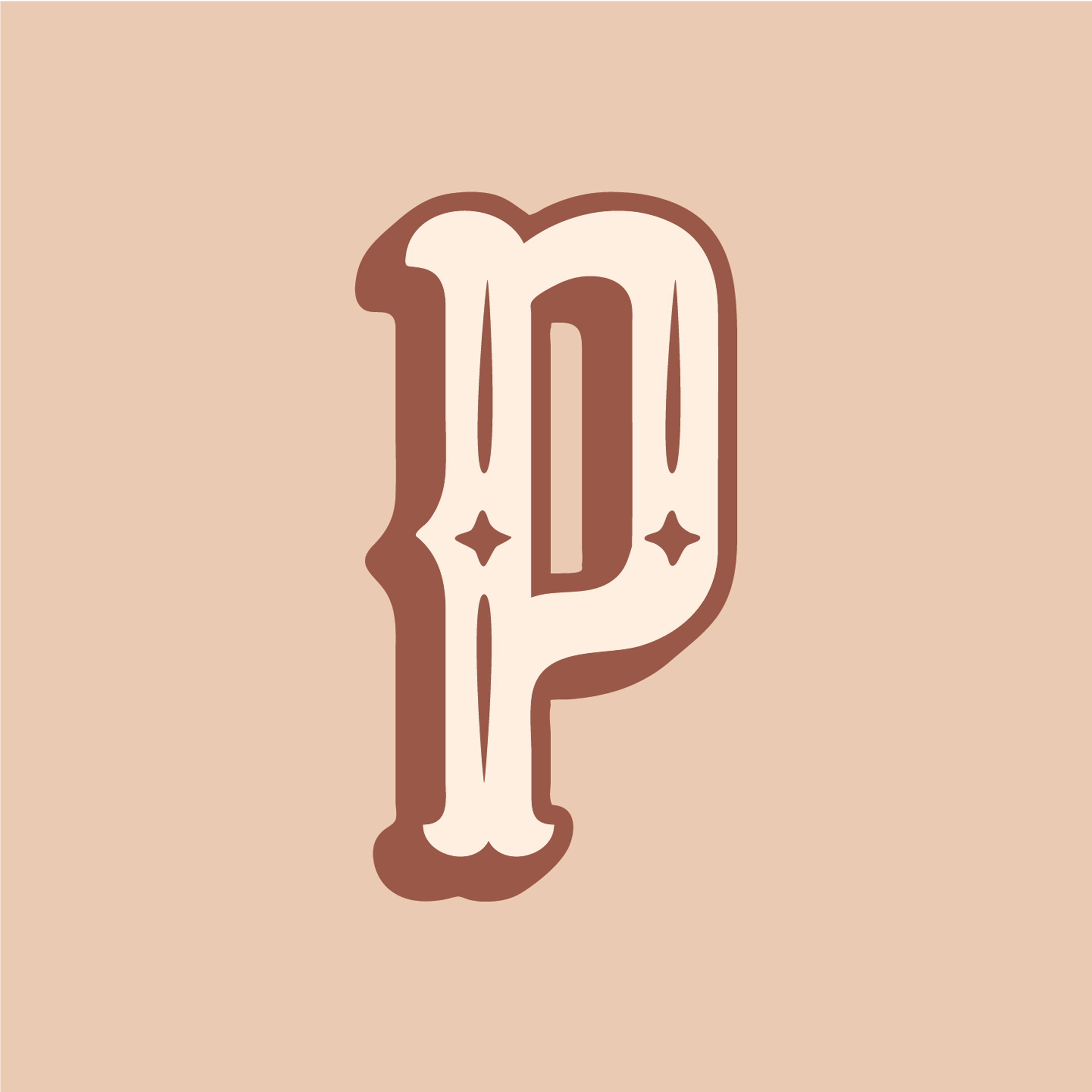 western-style-letter-p-design-theme