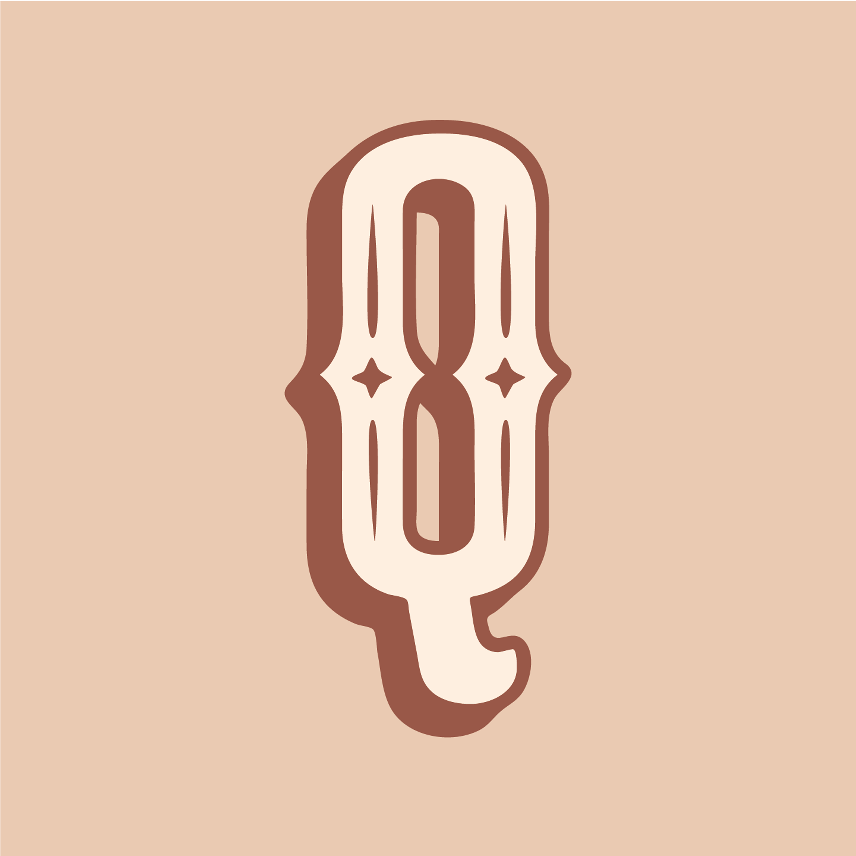 western-style-letter-q-design-theme