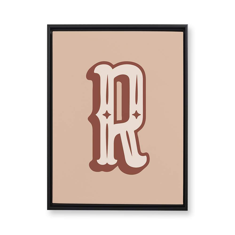 western-style-letter-r-floating-canvas-wall-art