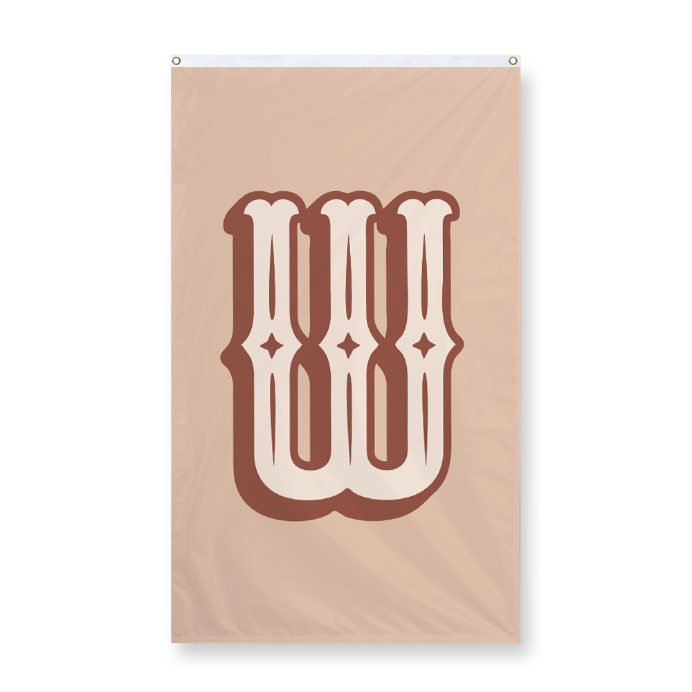 western-style-letter-w-display-flag