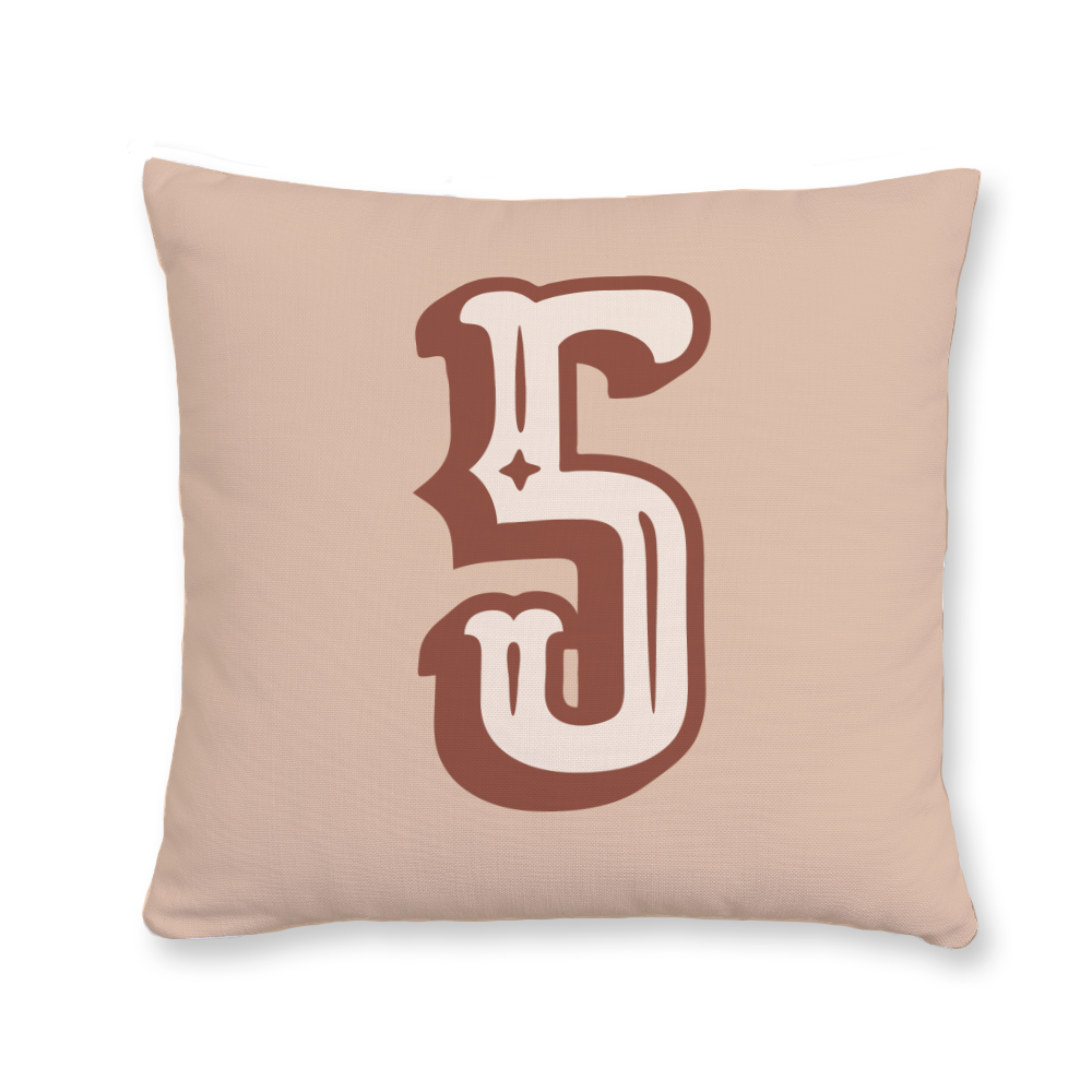 western-style-number-5-throw-pillow