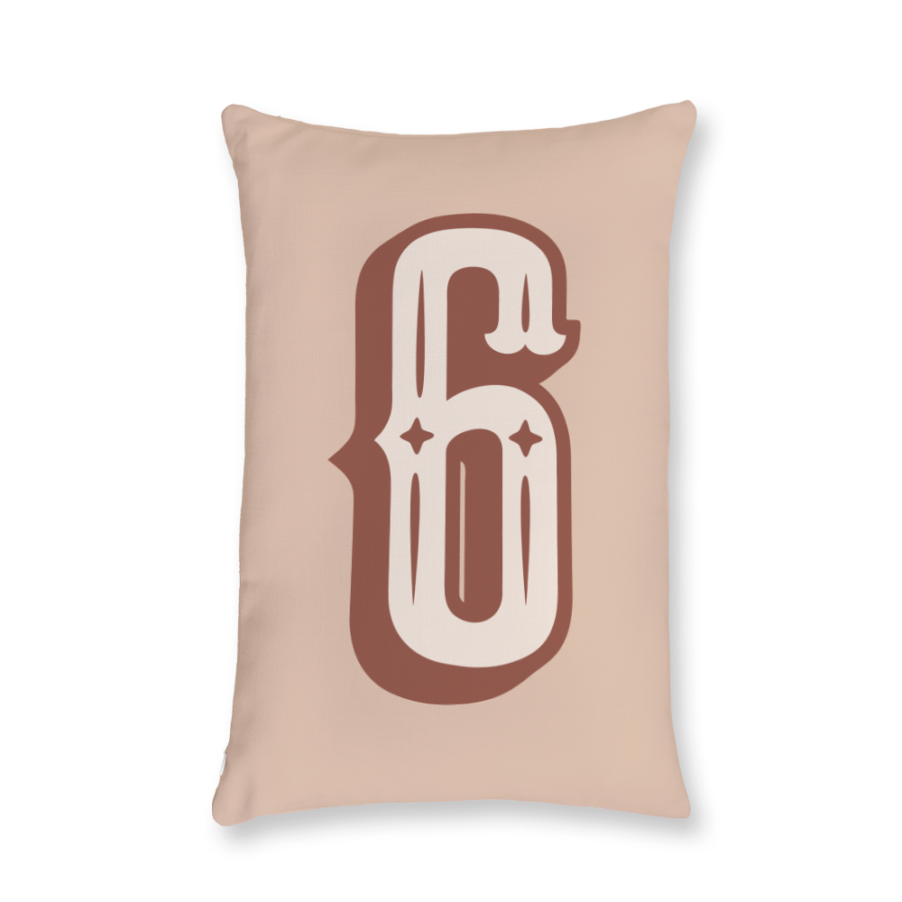 western-style-number-6-throw-pillow